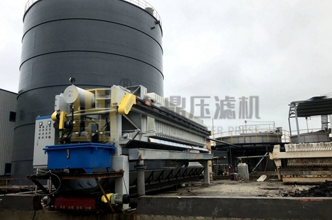 湖南某造紙廠污水處理現(xiàn)場(chǎng)